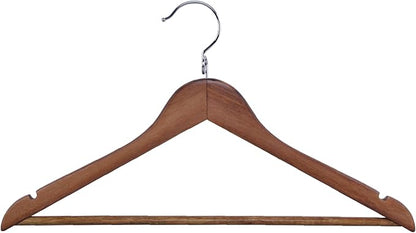 Proman Products - Kascade Hangers, Space Saving Hangers, Customize Your Closet Organization (Walnut, 50-Pack)