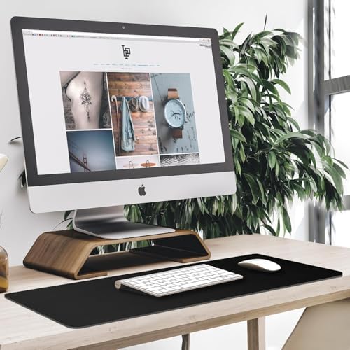 39.1" x 23.5" Waterproof Fabric Desk Pad, Black - Image 7