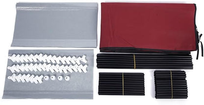 63" The Large Shoe Rack with dust Cover Shoe Rack with Covers on The 10-Floor Non-Woven Shoe Cabinet is Used for Closet, Bedroom and Garage, (Wine)