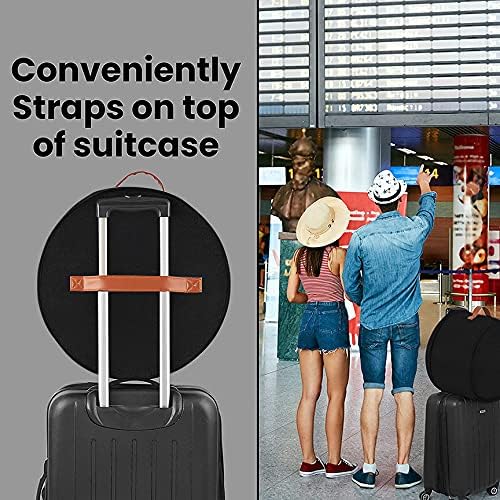 Hat Storage Box for Women and Men Felt Round Foldable Sturdy Large Travel Stuffed Animal Toy Storage
