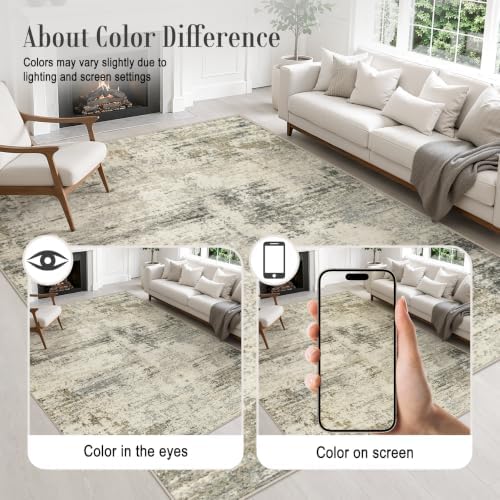 3x10 Washable Runner Rug：Modern Abstract Soft Carpet Ash Brown - Image 6