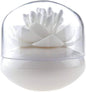 Bloss Lotus Cotton Swab Holder Q-tip Holders Cottons Bud Holder Stylish Birthday Gift Cotton Swab Box Beauty Toothpicks Holder Toothpick Case – White
