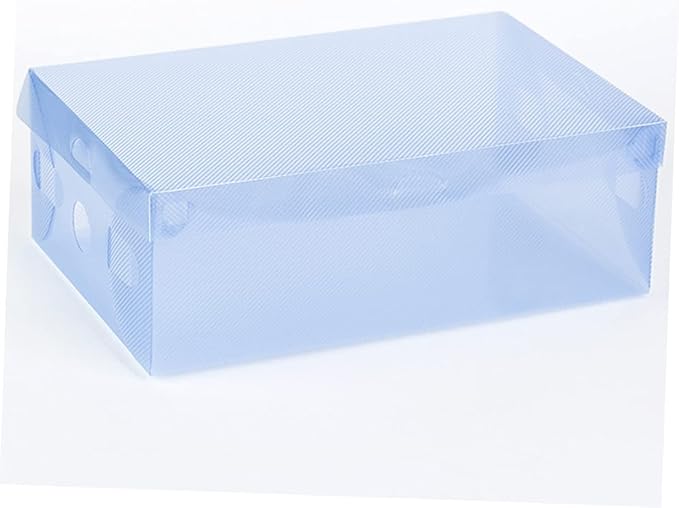 Homoyoyo 7pcs Stackable Transparent Shoe Storage Boxes Foldable Multi-color Design Pp Material for Organized Shoe Storage Home Closet Dorm