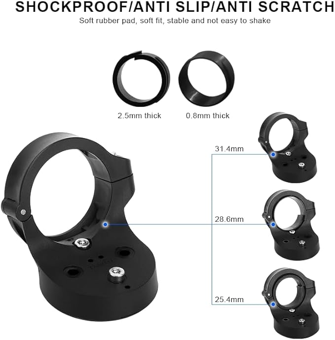 Bike Seat Post Tail Light Mount Bracket,Suitable for Garmin Varia Seat Columns, Accessories Fixed on 25.4mm, 28.6mm, 31.4mm
