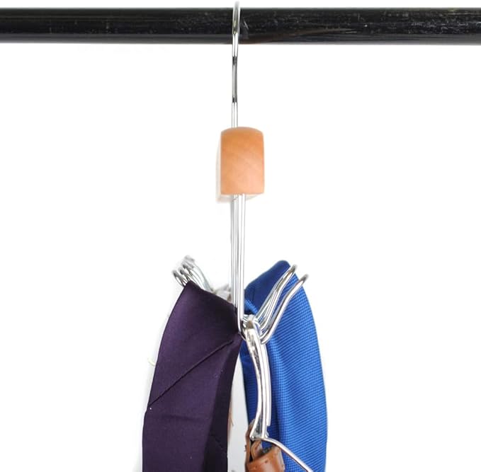 Umo Lorenzo Belt Hanger for Closet - Accessories Organizer Rack for Belts, Ties, and Scarves