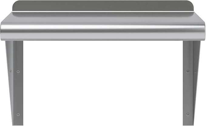 AmGood 12" X 16" Stainless Steel Wall Shelf | Metal Shelving | Garage, Laundry, Storage, Utility Room | Restaurant, Commercial Kitchen | NSF