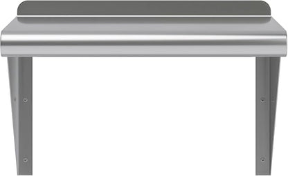 AmGood 12" X 16" Stainless Steel Wall Shelf | Metal Shelving | Garage, Laundry, Storage, Utility Room | Restaurant, Commercial Kitchen | NSF