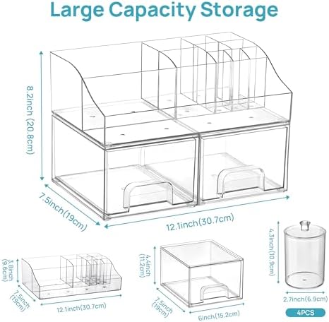 Vtopmart 7 PCS Bathroom Countertop Organizer - Image 2