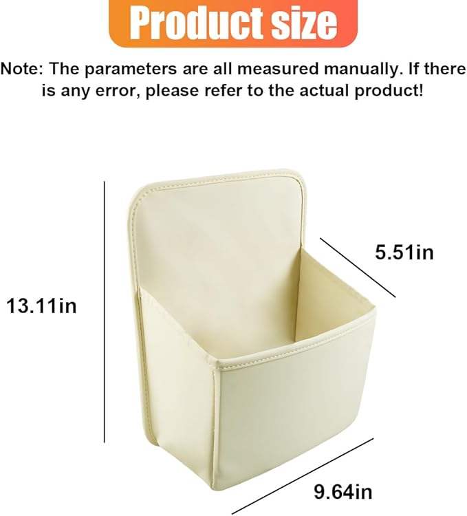 YoRise Car Shoe Storage Organizer, Multifunctional Leather Car Shoe Organizer for Ladies High Heels, Waterproof Shoe Storage Box, Trunk Container for Most Cars (White)