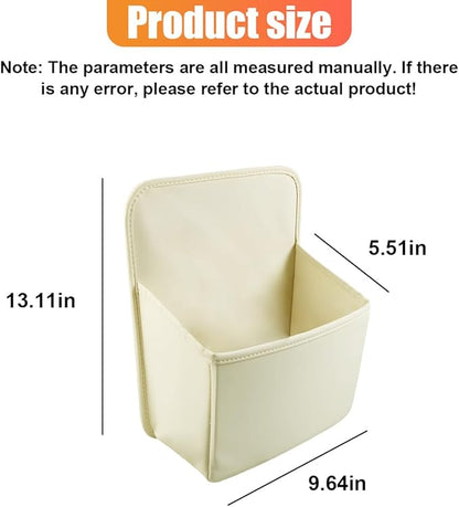 YoRise Car Shoe Storage Organizer, Multifunctional Leather Car Shoe Organizer for Ladies High Heels, Waterproof Shoe Storage Box, Trunk Container for Most Cars (White)