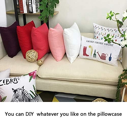 Thmyo 4-Pack 100% Cotton Lumbar Decorative Throw Pillow Case 12x20inch - Image 4