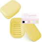Quatish 2 Pack Travel Soap Container, Portable Soap Holder with Lid, Travel Bar Soap Holder, Soap Case for Camping Gym Travel, Soap Box for Bathroom, Yellow