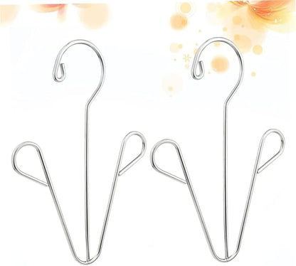Happyyami Stainless Steel Shoes Drying Rack 2pcs Shoe Hanger Organizer Hooks for Easy Hanging for Household Use and Space Saving in Closets and Bathrooms