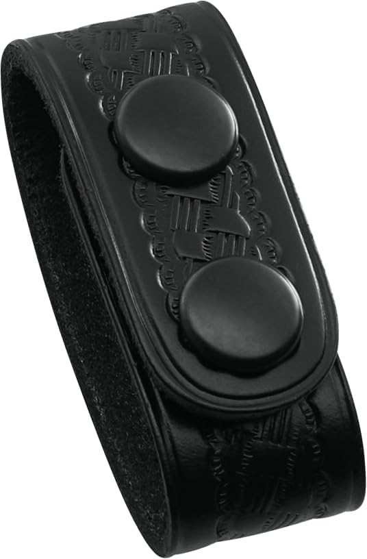 Perfect Fit Shield Wallets Duty Belt Keeper with Double Snap Closure (Pack of 4)