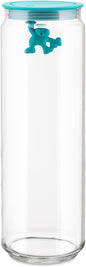 A di Alessi Gianni 8-1/2-Cup Glass Jar, Aqua Blue