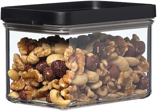 Mepal Food Storage Containers - Storage Box with Lid for Dry Foods - Kitchen Container & Organizer - Airtight Food Storage Container - Dishwasher Safe - 700 ml - Black