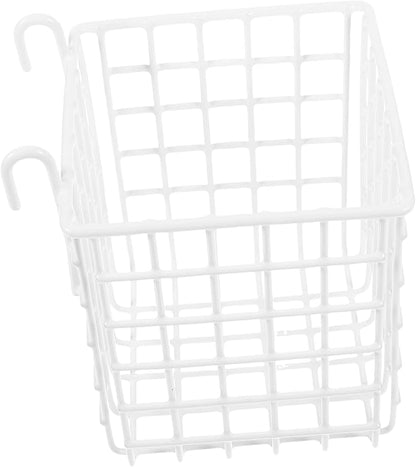 Cabilock 2pcs Wire Hanging Basket Storage Rack Iron over The Door Organizer for Kitchen Bathroom and Bedroom Sturdy Multi-functional Design for Utensils and More Elegant Mesh Style