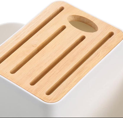 Cutlery Drainer with Knife Slot Utensil Drying Rack Kitchen Storage Silverware Organizer