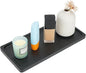 Bamboo Vanity Tray Bamboo Counter Storage Tray Rack for Organizing Decor Display Toilet Tank Top Pallet Black Tray Rack 11.8 x 6 x 0.7in