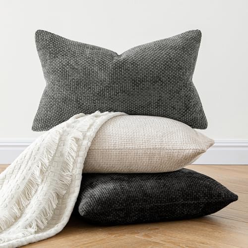 MIULEE Decorative Neutral Beige Euro Sham Pillow Covers 24x24 Inch 2 Pack - Image 5
