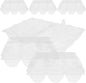 DOITOOL 6 Pcs Goose Egg Cartons 6 Count Plastic Duck Egg Cartons Bulk Empty Containers for Refrigerator Chicken Farm Markets Display