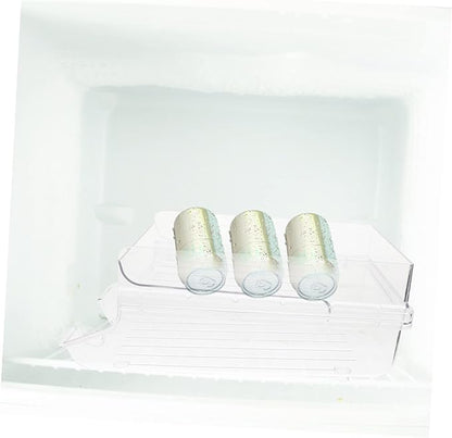 KICHOUSE Refrigerator Beverage Storage Rack Can Holder for Organizing Drinks Space-saving Rolling Dispenser for Home Apartment Rvs and