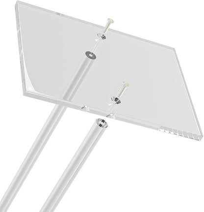 Acrylic Jewelry Necklace Organizer Holder for Women, Bracelet Display Stand for Vendors, Clear Storage Hanger for Small Necklace, Jewelry Hanging Tree Stand for Selling (2 Tier)