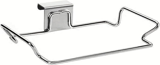 Kitchen Cabinet Door Mounted Trash Bag Holder Functional Iron Garbage Storage for Easy Waste Management Creative Kitchen Hanging Garbage Bag Rack
