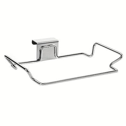 Iron Cabinet Door Trash Bag Holder Versatile Kitchen Trash Bag Storage Rack for Efficient Waste Management Bathroom Vanity Garbage