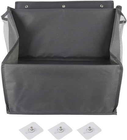 RV Shoe Organizer Over Door, Hanging Shoe Storage For Camper, Wall Mount Rack With Tape, Large Deep Pockets, Oxford Cloth, Space Saving Design For Narrow Closet(Gray)