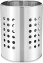 EORTA Stainless Steel Kitchen Utensil Holder Flatware Cylinder Silverware Draining Organizer Drying Rack with Round Drain Holes for Forks, Knives, Spoons, Chopsticks, Small