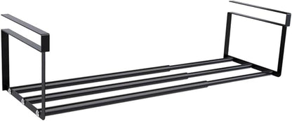 Under Shelf Rack for Partitioning Carbon Steel Hanging in Kitchen and, Black