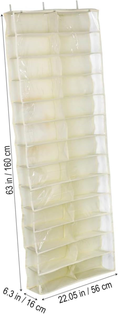 Luxshiny Shoe Organizer for Closet Large Pockets over Door Hanger Holder Space Saving Easy to Install