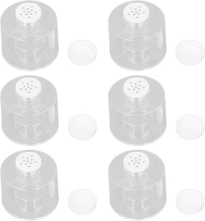 Gavigain 6-Piece Stackable Spice Jars Spice Storage Spice Tower Clear Spice Bottles Kitchen Organizer Spice Pot for Home Cooking