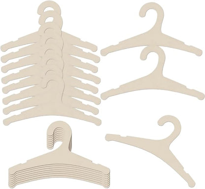 20 Pack Wooden Kids Hangers 9Inch Childrens Clothes Hangers Cute Non Slip Wood Baby Toddler Hangers DIY Wooden Baby Hangers for Closet, for Baby Toddler Kids Clothes & Pants (No Ears)
