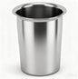 Yosoo Health Gear Kitchen Utensil Holder Spoon Fork Holder Storage Bucket, Multipurpose Large Capacity Utensil Crock for Countertop, Stainless Steel Utensil Holder 4.5*4.5*5.4in (Without Holes)