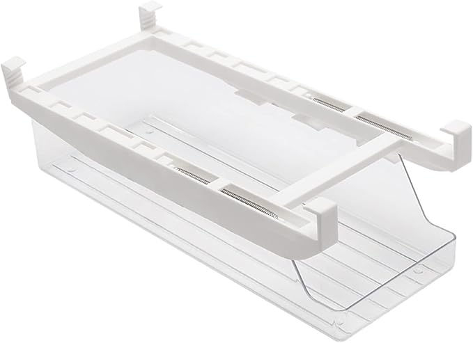 Fridge Drawer Can Organizer, Rolling Soda Can Organizer for Refrigerator, Can Dispenser for Refrigerator Soda Dispenser for Fridge Plastic Dispenser Bin Suitable for Cans(Clear)