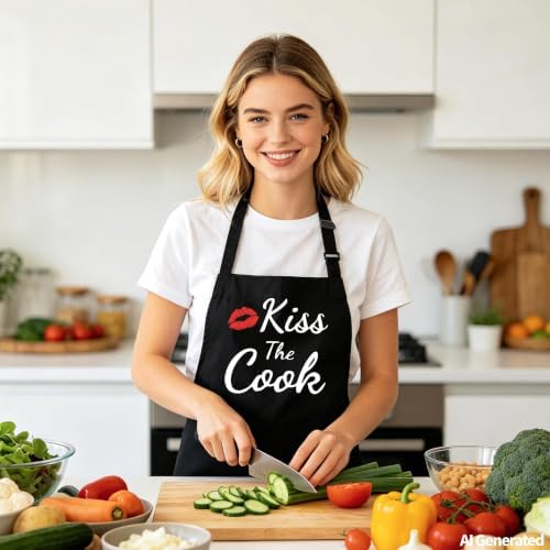 Kaidouma Funny Aprons for Women Men - Unisex Chef Cooking BBQ Grill Apron - Image 6