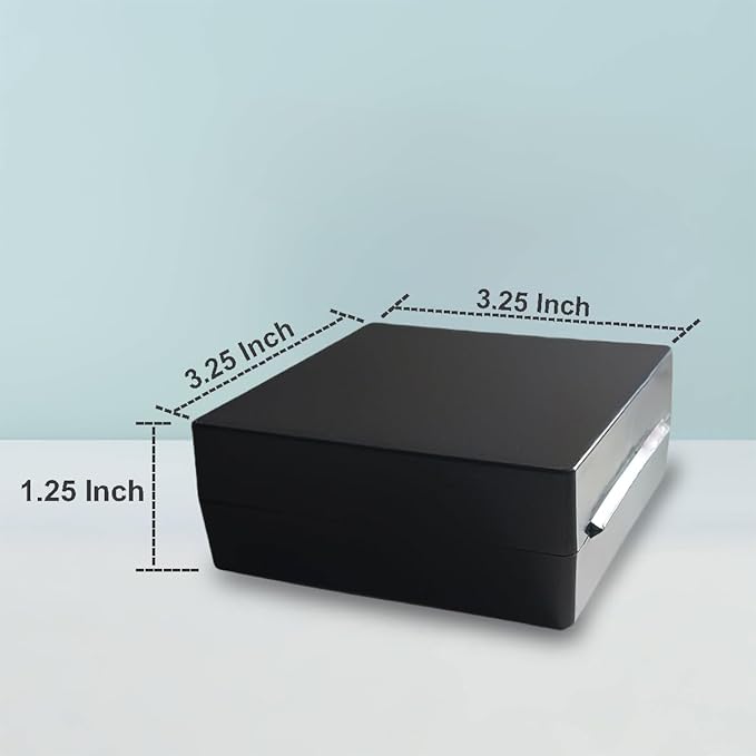 Bathroom Soap Dishes for Dr. Squatch Soap, Square Travel Soap Container with Lid, Portable Bar Soap Holder for Shower Soap Dish Box for Traveling Camping Outdoor Elimeta (2pack Black)