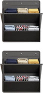Ventilated Oxford Fabric Door Hanging Shoe Rack Vertical Seasonal Footwear Organiser Portable for Home Use Over the Door Shoe Organizer