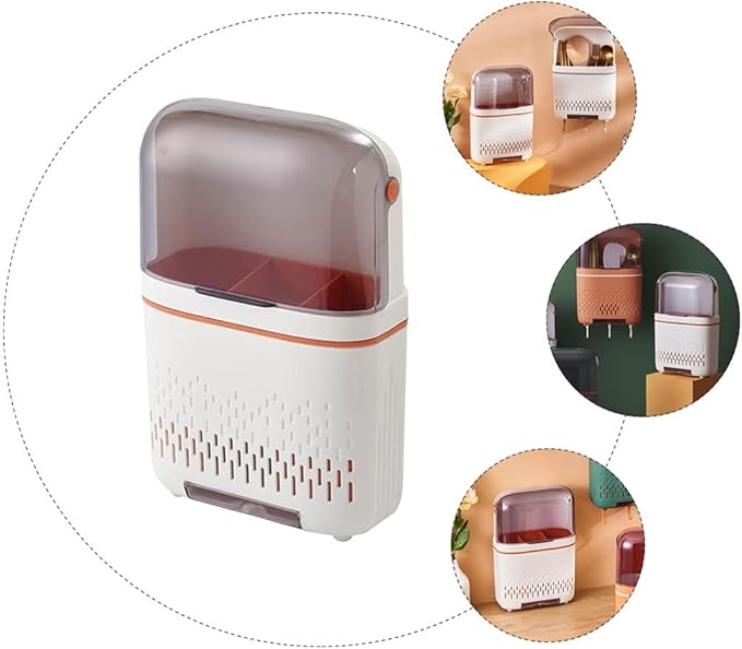 DOITOOL Wall Mounted Chopstick Holder with Drainage Kitchen Storage Rack 11.81X7.87X3.93In Space Saving Cutlery Organizer for Home Kitchen Flatware Storage