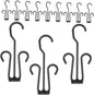 Happyyami 25pcs Shoe Drying Rack Hooks Expandable Shoe Holder for Closet Double Hook Organizer for Boots and Slippers Portable Hanging Display for Indoor and Outdoor Use