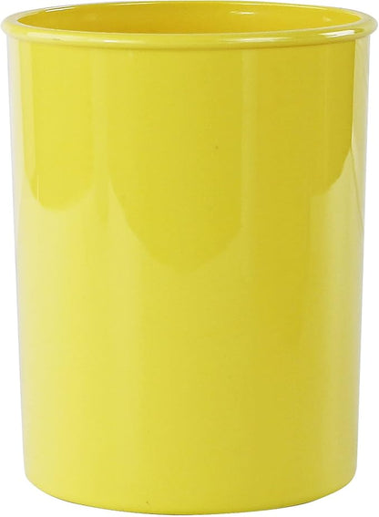 Calypso Basics Utensil Holder for Small Cutlery – Flatware Organizer for Kitchen or Office, Compact Flatware Organizer for Outdoor Dining, Picnics, Camping & Patio Use by Reston Lloyd, Lemon