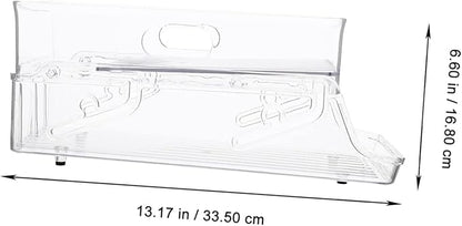 Cabilock Double Layer Rolling Soda Can Dispenser Transparent Fridge Organizer Multi-Functional Beverage Holder for Kitchen Office and Pantry Storage