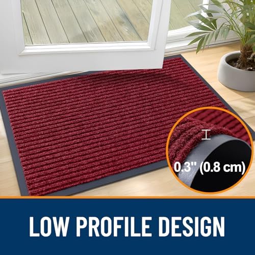 OLANLY 2-Pack Front Door Mats 33x21, Waterproof Heavy-Duty Doormats - Image 4