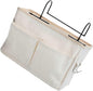 IMIKEYA White Wall Mounted Hanging Storage Bag for Home Practical Organizer for Bedroom Kitchen Living Household Over Door Pouch for Necklaces Keys Phones Shoes and More
