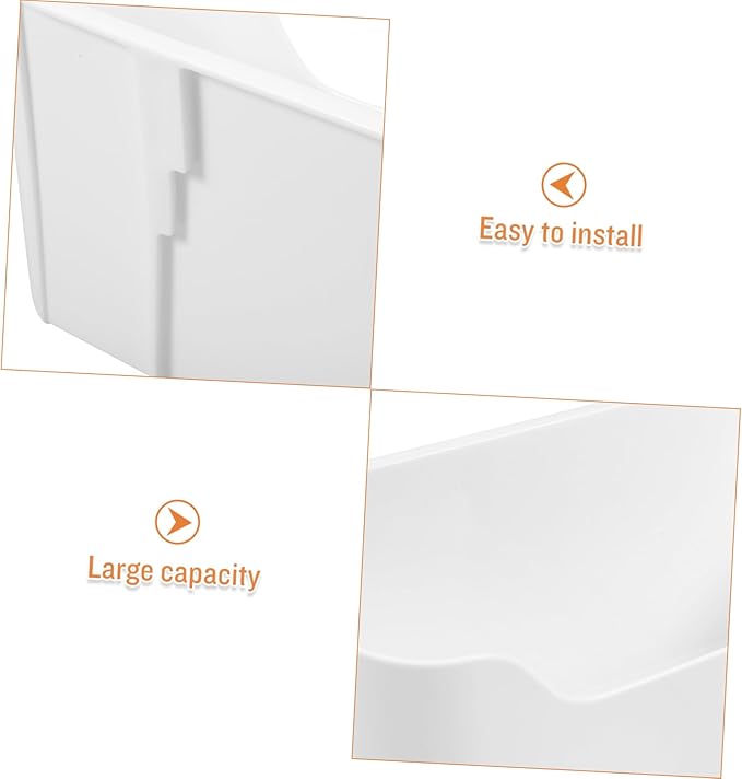 Ciieeo 2pcs Wall-mounted Storage Box Adhesive Mount Cabinet Door Holder Kitchen Organization Bathroom Organization Key Rack
