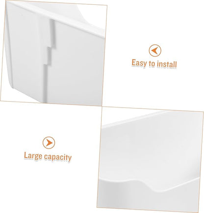 Ciieeo 2pcs Wall-mounted Storage Box Adhesive Mount Cabinet Door Holder Kitchen Organization Bathroom Organization Key Rack