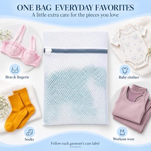 12PCS Laundry Bags Mesh Wash Bags,12X16IN Mesh Laundry Bags - Image 5