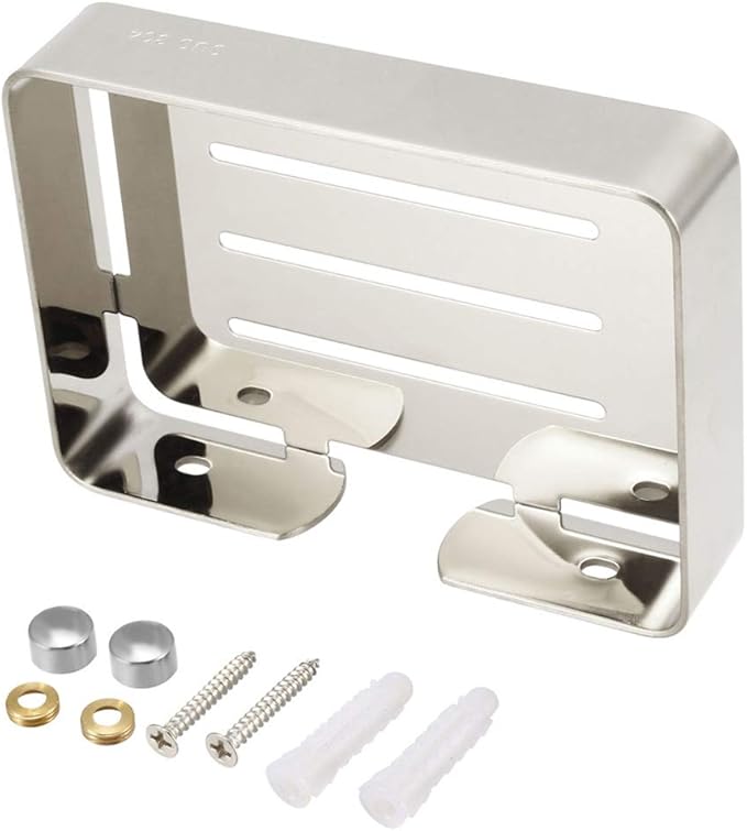 uxcell Soap Dish Holder Saver SUS304 Stainless Steel Wall Mounted Tray with Installation Kits Bright Silver for Shower Bathroom Tub and Kitchen Sink